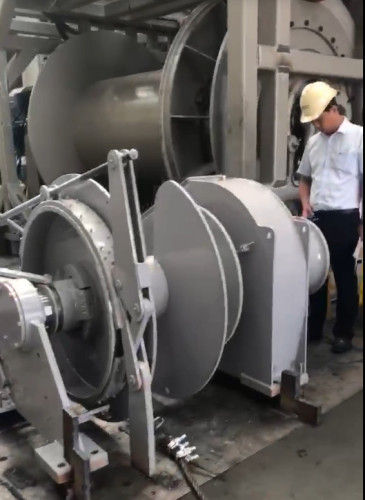 Singapore customer anchor winch inspection
